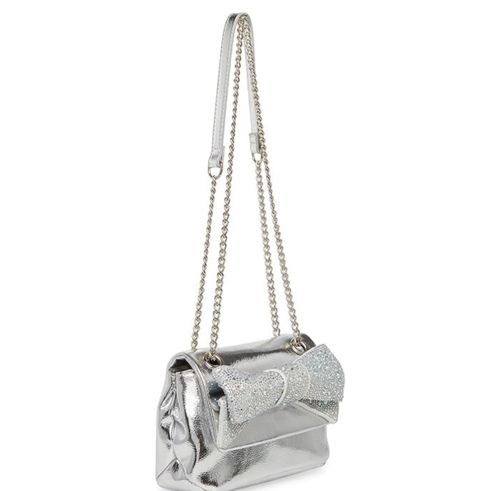 Betsey Johnson Women's All That Shimmers Bow Bag NWT - Picture 4 of 5